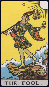 The Fool tarot card, Rider-Waite-Smith