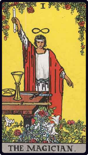 The Magician tarot card, Rider-Waite-Smith