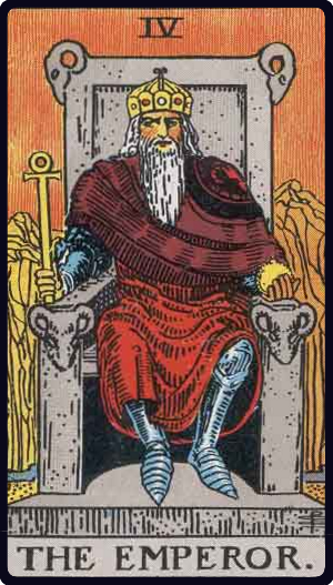 The Emperor tarot card, Rider-Waite-Smith