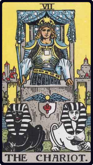 The Chariot tarot card, Rider-Waite-Smith