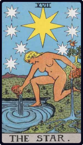 The Star tarot card, Rider-Waite-Smith