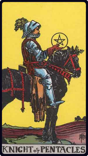 Knight of Pentacles tarot card, Rider-Waite-Smith