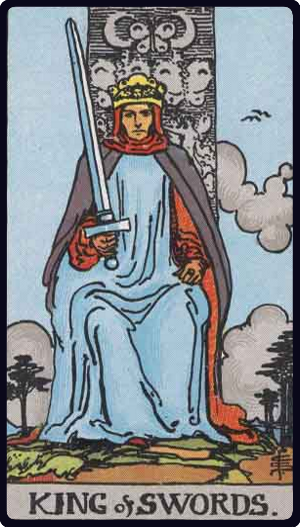 King of Swords tarot card, Rider-Waite-Smith