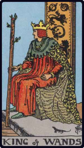 King of Wands tarot card, Rider-Waite-Smith